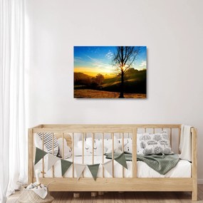 Obraz na szkle- wschód słońca (70x50 cm)