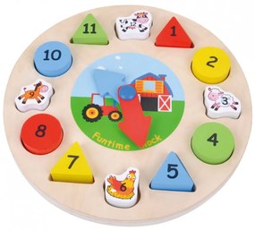Drewniane puzzle zegar