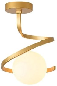 Plafon lampa sufitowa szklana metalowa AT62-1SZ-Gold