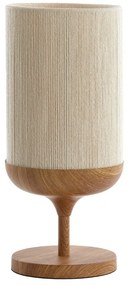 Lampa stołowa w naturalnym kolorze z tekstylnym kloszem (wysokość 50 cm) Dania – Light & Living