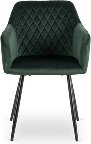 Krzesło Tapicerowane SHANE Zielone Nowoczesne Loft
