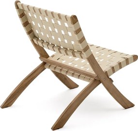 Drewniany fotel ogrodowy w naturalnym kolorze Chabeli – Kave Home