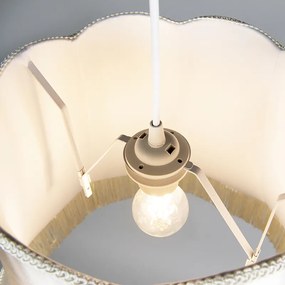 Zestaw 4 x lampa wisząca kremowa 45cm - Granny