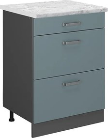 Szafka dolna do kuchni niebiesko-szary 60x60x81.6 r-line