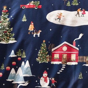 Niebieska pościel dwuosobowa 230x220 cm Ski Village – Catherine Lansfield