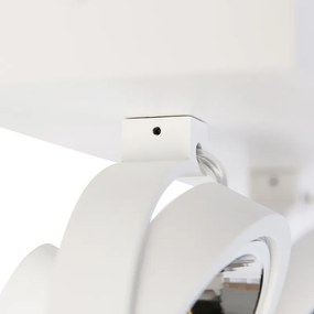 Designerski reflektor biały regulowany 2-światłowy - Go