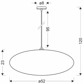 Nowoczesna lampa wisząca w kolorze mokka - D202-Vimeso