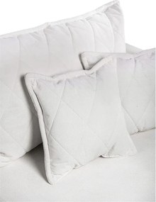 Biała sztruksowa rozkładana/ze schowkiem sofa 215 cm Bjork – Bonami Selection