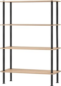 Regał w dekorze dębu w naturalnym kolorze 80x127x35 cm Teidi – noo.ma