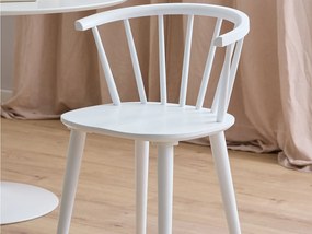 2x Krzesło Baltic drewniane, kolor biały