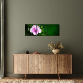 Obraz kwiatu róży (z zegarem) (90x30 cm)