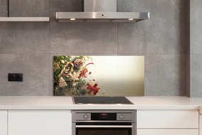 Panel szklany do Kuchni Zimowa Kompozycja z Piernikami