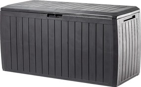 KADAX Skrzynia ogrodowa Amfisa 290L, ciemny brąz