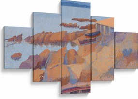 Obraz - Henri Edmond Cross, Calanque des Antibois, reprodukcje (125x70 cm)