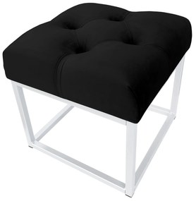 Pufa CHESTERFIELD LOFT ławka postawa biała MG19