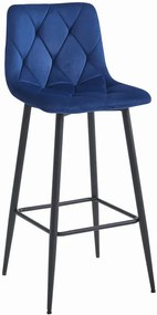 Granatowy nowoczesny hoker pikowany Z8-C14