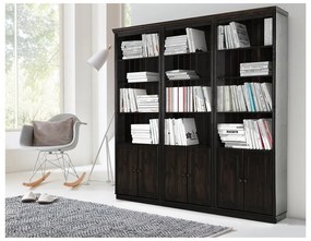 Brązowy regał z litego drewna sosnowego 222x223 cm Anita – Støraa