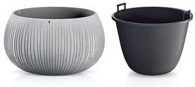 Donica ogrodowa Beton Bowl 29 cm szary PROSPERPLAST