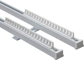 Szyna sufitowa aluminiowa TS podwójna 210cm - komplet