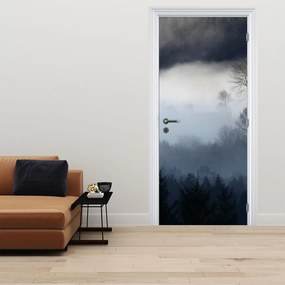 Fototapeta na drzwi - Mgła nad lasem (95x205cm)