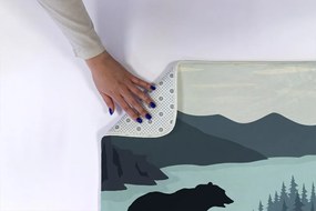 Dywanik łazienkowy antypoślizgowy Dywanik łazienkowy antypoślizgowy Niedźwiedź Las