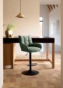 Zielone hokery z regulowaną wysokością zestaw 2 szt. Marilla – Unique Furniture