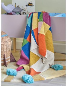 Koc dziecięcy z bawełny z recyklingu 130x160 cm Colorine – Bloomingville Mini