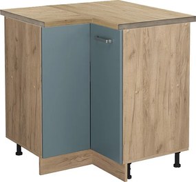 Szafka narożna niebiesko-szary 75.6x60x81.6 r-line