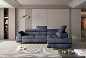 Narożnik EMPORIO L Prawostronny z funkcją spania Prawostronny w ktaninie SERENO 695 WERSAL