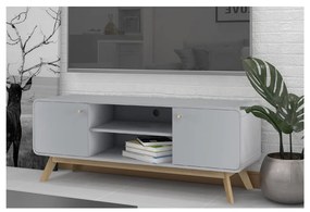 Szara szafka pod TV 140x53 cm Caitlin – Støraa