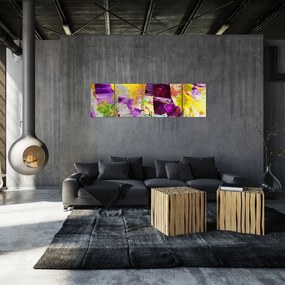 Obraz abstrakcji - malarstwo (170x50 cm)