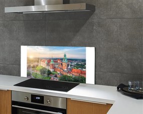 Panel Szklany Wschód Słońca nad Wawelem