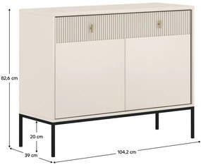 Szafka MAGIRA 2S2S, kremowa