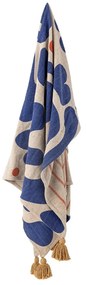 Niebieski koc 130x160 cm Eviaya – Bloomingville