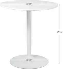 HOMCOM Stół jadalny z okrągłym blatem