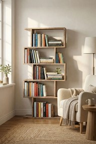 Nowoczesny regał na książki dąb kolonialny R0-D82