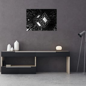 Obraz abstrakcyjnego sześcianu (70x50 cm)