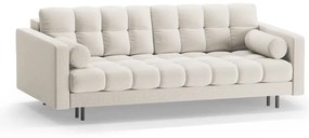 Kremowa rozkładana sofa ze schowkiem 222 cm Bali – Cosmopolitan Design