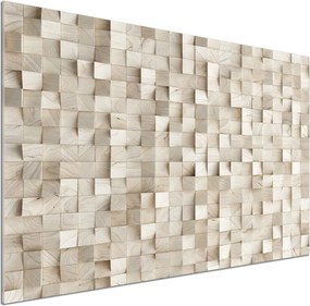 Panel do kuchni Drewniane kostki