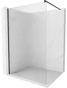 Mexen Kioto ścianka prysznicowa 100 x 200 cm, prążki 8 mm, czarna - 800-100-101-70-09