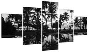Obraz tropikalnej wyspy (125x70 cm)
