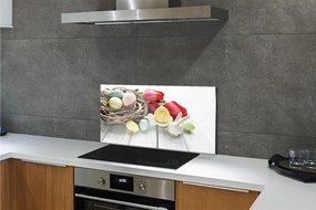 Panel nad Blat Kuchenny Jajka Wielkanocne i Tulipany