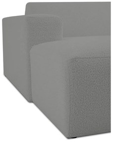 Szary moduł sofy z materiału bouclé (lewostronny) Roxy – Scandic