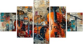 Obraz - Instrumenty muzyczne (125x70 cm)