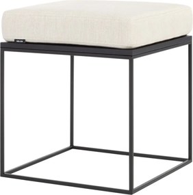 Beżowy tapicerowany stołek Feo – noo.ma