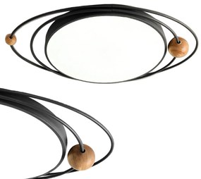 Lampa Plafon Galaxy APP870-C Czarna