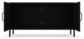 Metalowa szafka RTV czarna ROSA Modern