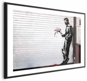Plakat Zakochany 42x29,7 cm z ramą czarną z marginesem ARTGEIST B