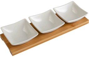 Lamart LT9217 4-częściowy zestaw misek Bamboo, 26x 8 cm