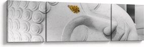 Obraz - Biały Budda (170x50 cm)